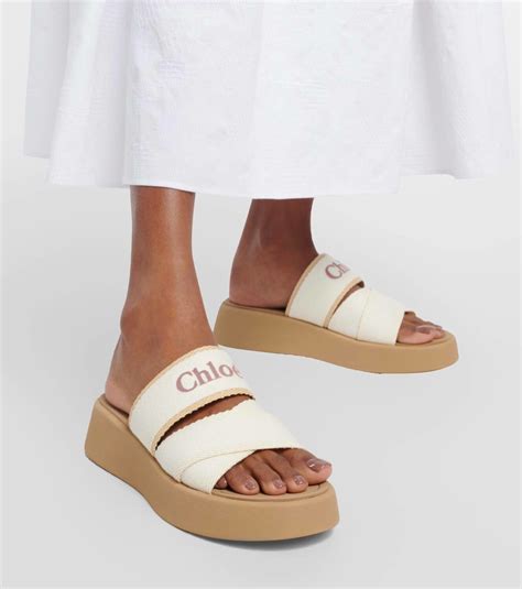 chloe platform slides|chloe sliders women.